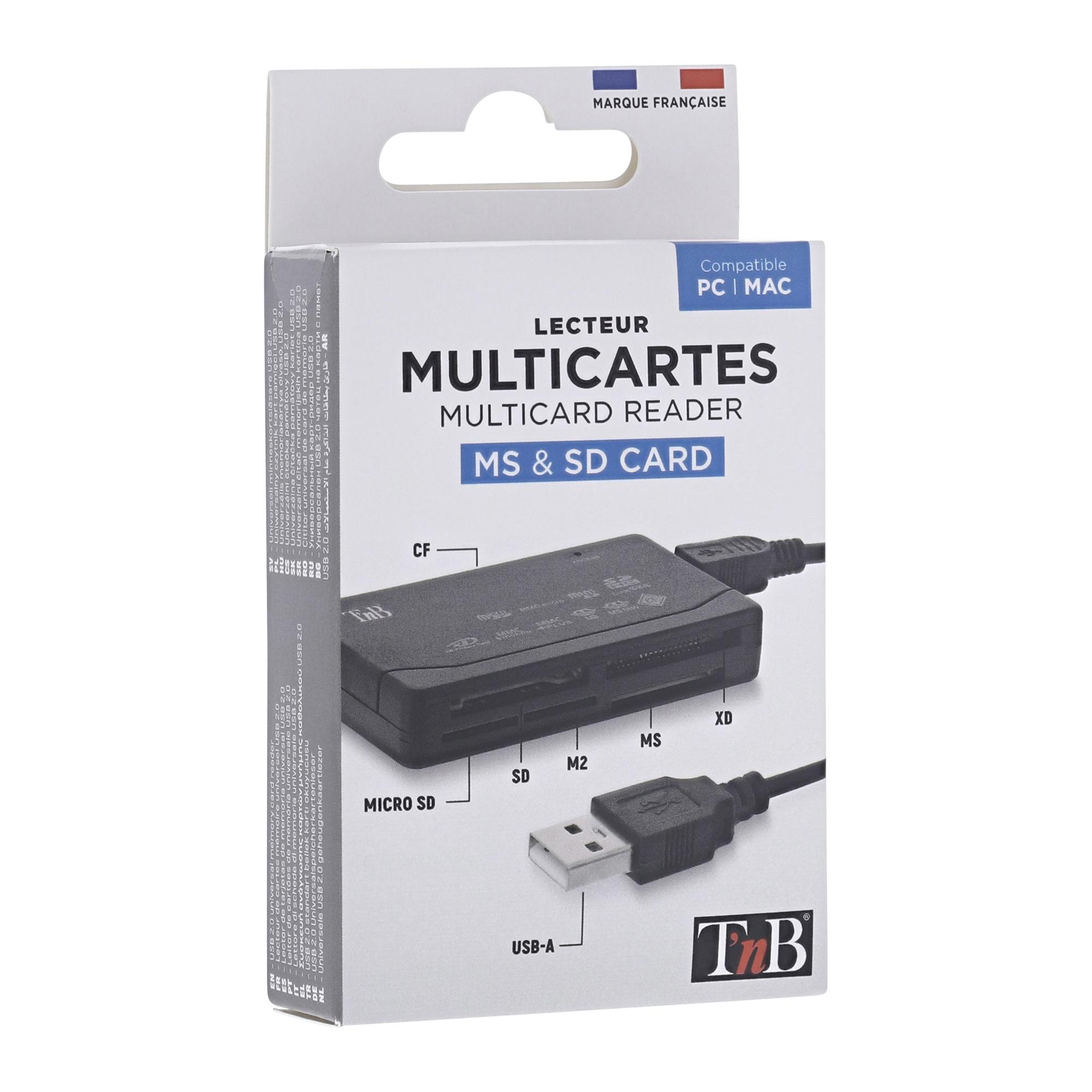 TNB Lector universal de tarjetas de memoria USB 2.0