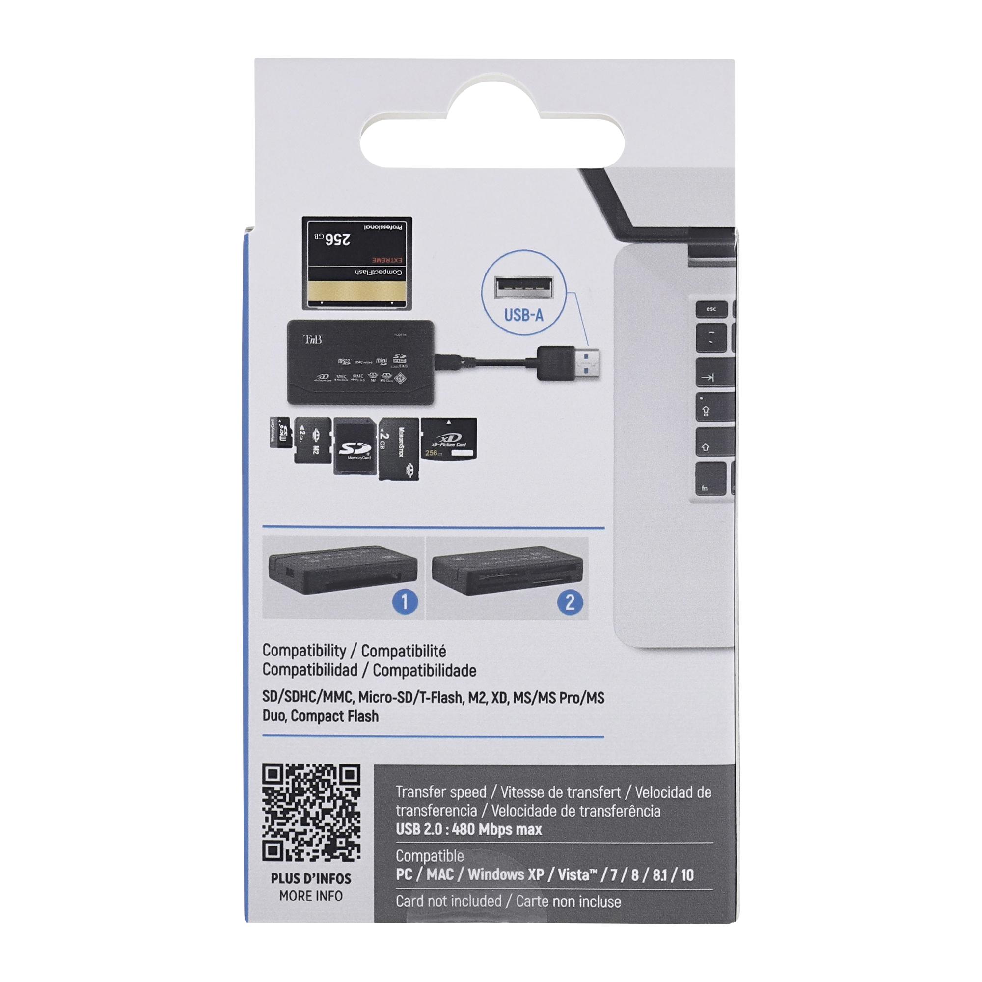 TNB Lector universal de tarjetas de memoria USB 2.0
