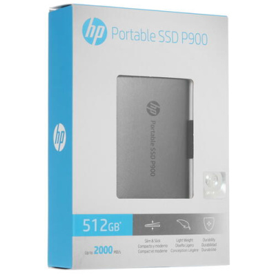 HP SSD EXTERNO 512 GB P900 GRIS USB3.2 Gen2x2