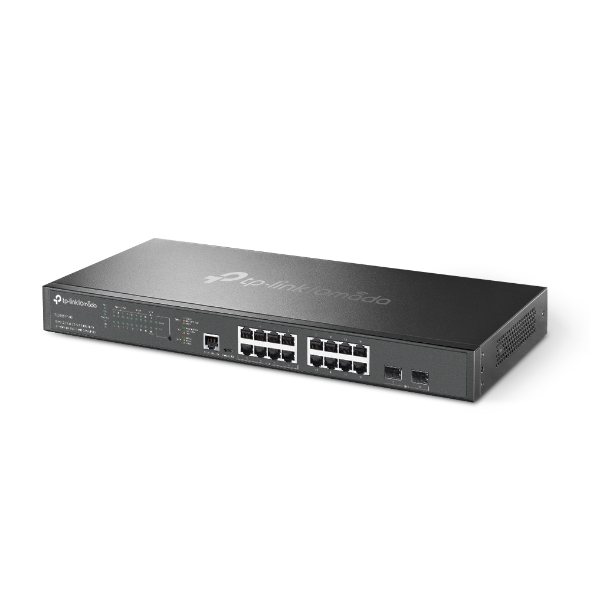 TP-LINK Switch Omada L2+ de 16 puertos a 2.5G y 2 SFP+ a 10G, con 8 PoE+