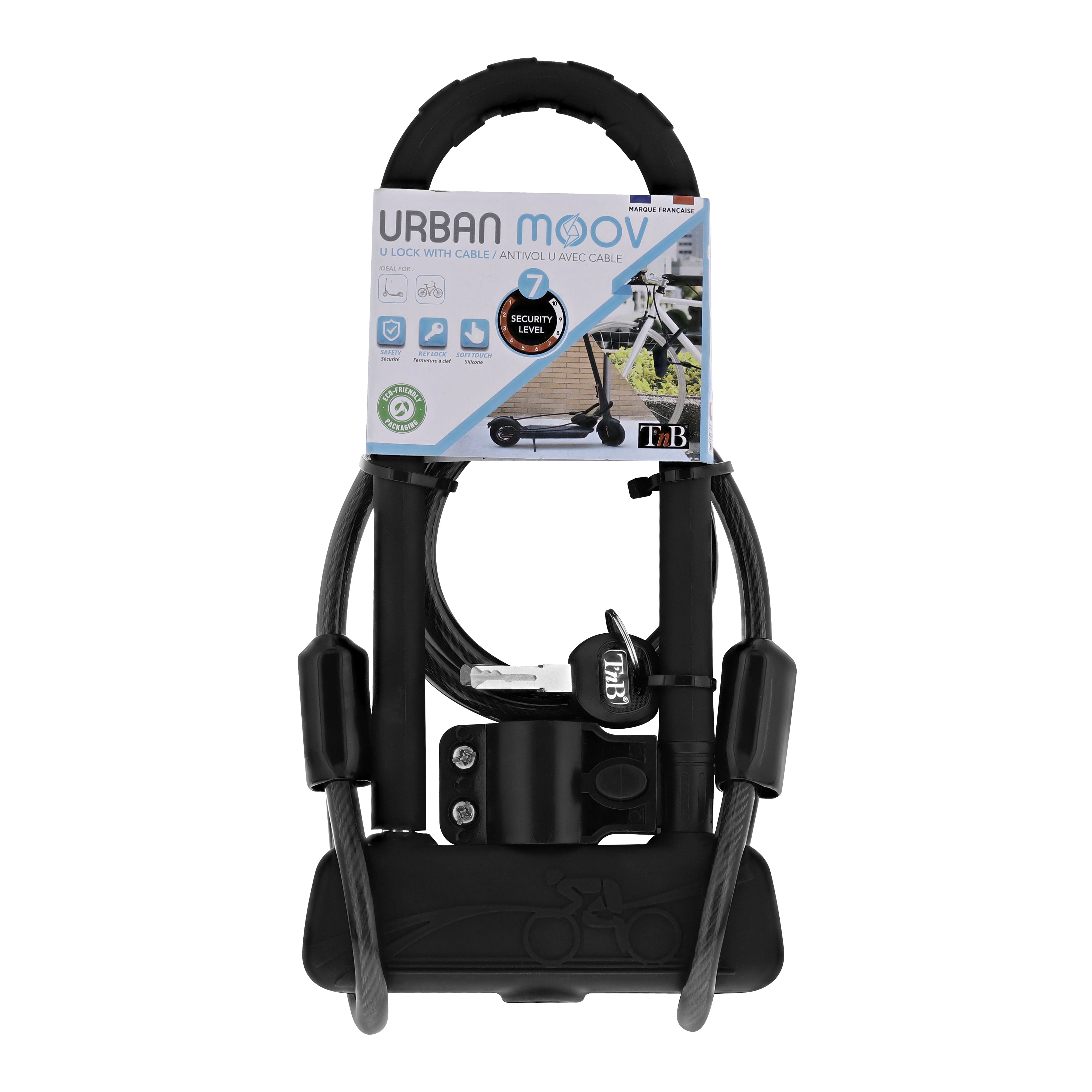 TNB Urban Moov Candado en U con cable para bicicleta/scooter