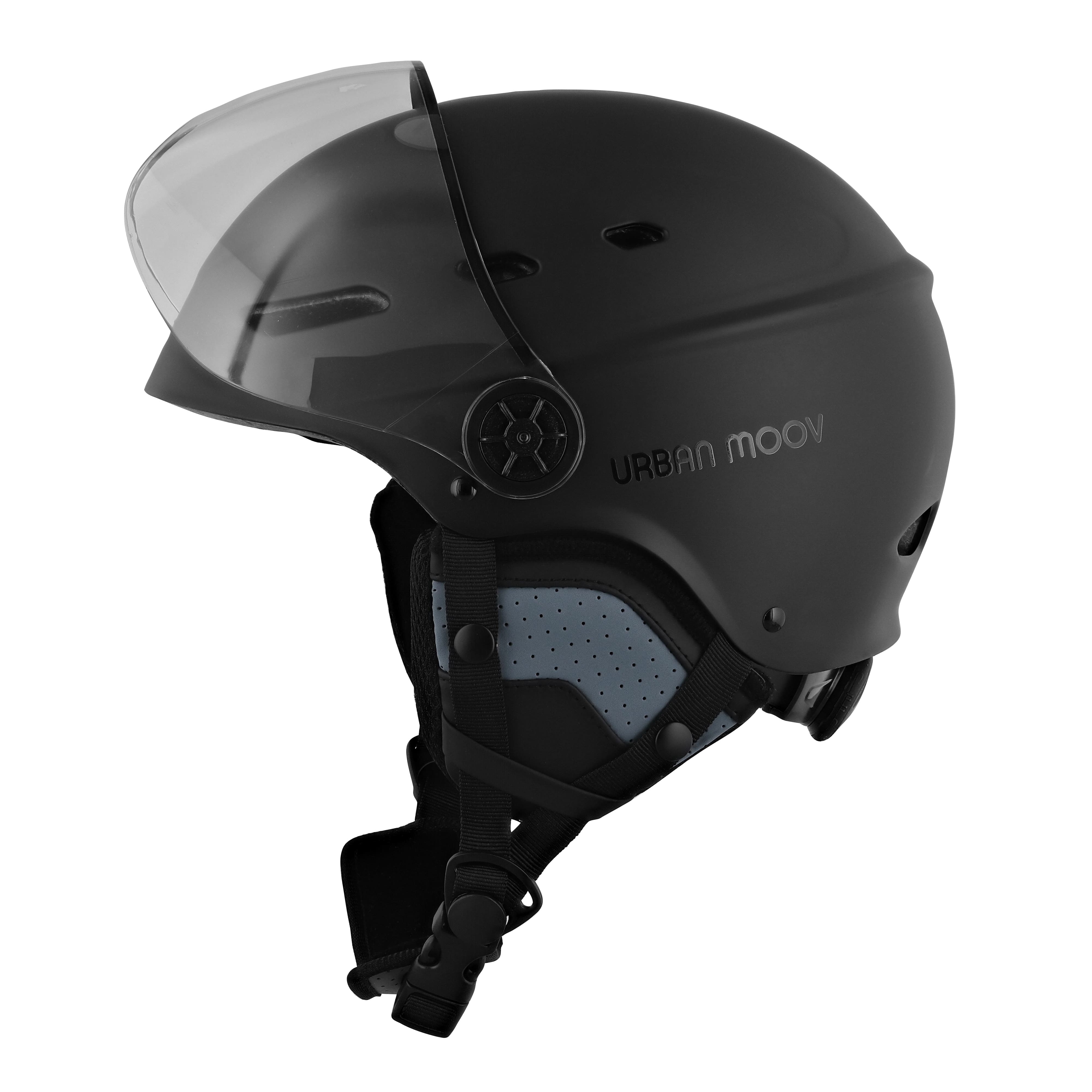 TNB URBAN MOOV Casco protector con visera y orejeras desmontables - NEGRO TALLA M