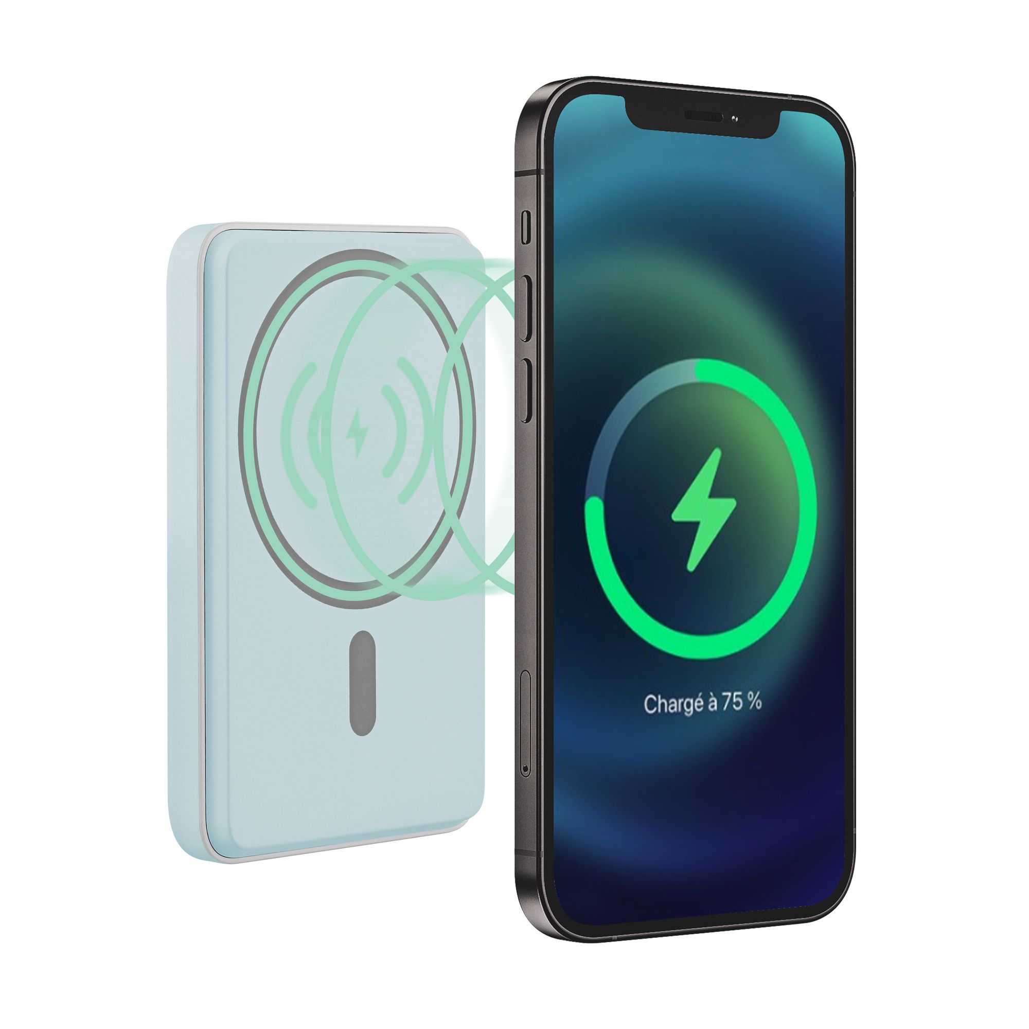 TNB Banco de energia de 5000 mAh compatible con MagSafe - blue