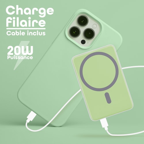 TNB Banco de energia de 5000 mAh compatible con MagSafe - Verde