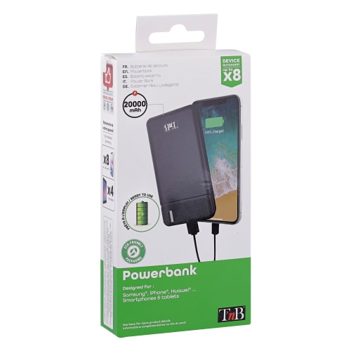 TNB PowerBank Negro 20.000mAh