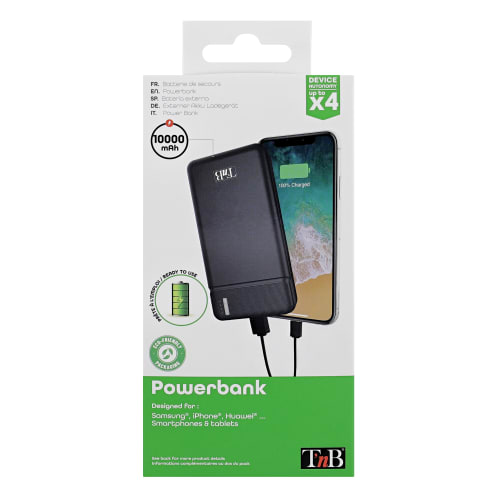 TNB PowerBank Negro 10.000mAh
