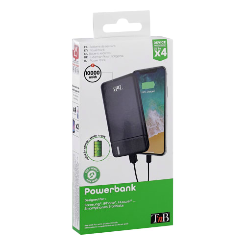 TNB PowerBank Negro 10.000mAh