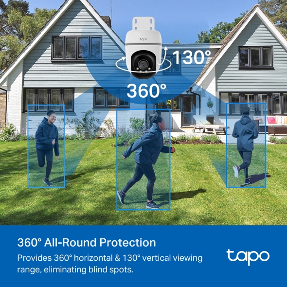 TP-LINK TAPO TC40 Camara de Vigilancia Wi-Fi de 360 Grados para Exteriores con Deteccion IA
