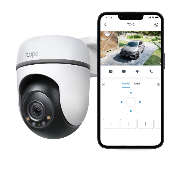 TP-LINK TAPO TC40 Camara de Vigilancia Wi-Fi de 360 Grados para Exteriores con Deteccion IA