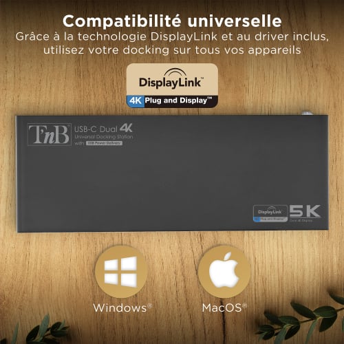 TNB Estacion de acoplamiento de pantalla dual 14 en 1