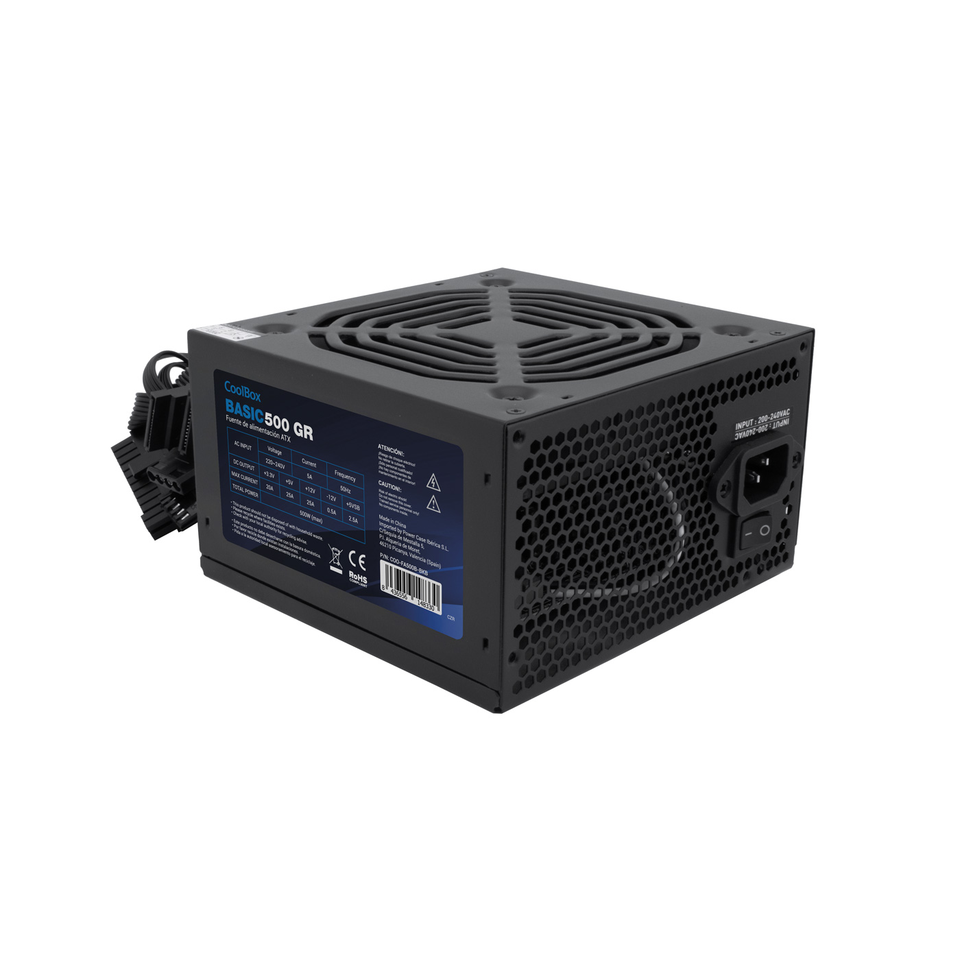 COOLBOX Fuente de alimentacion BASIC 500GR ATX 500W
