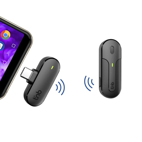 TNB Microfono lavalier inalambrico con estuche de carga - INFLUENCE PRO