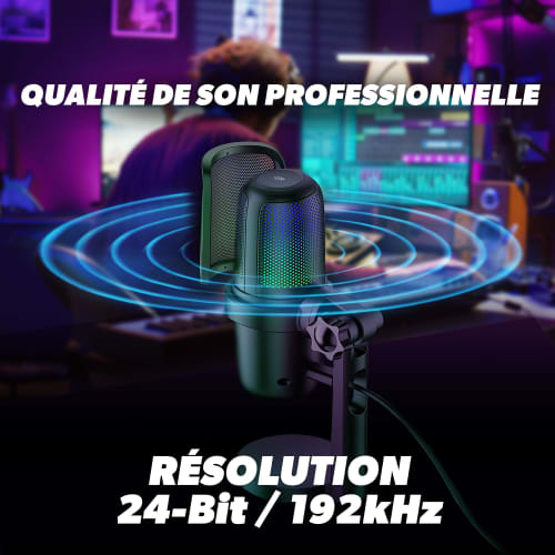 TNB Microfono con iluminacion LED de color - INFLUENCE PRO