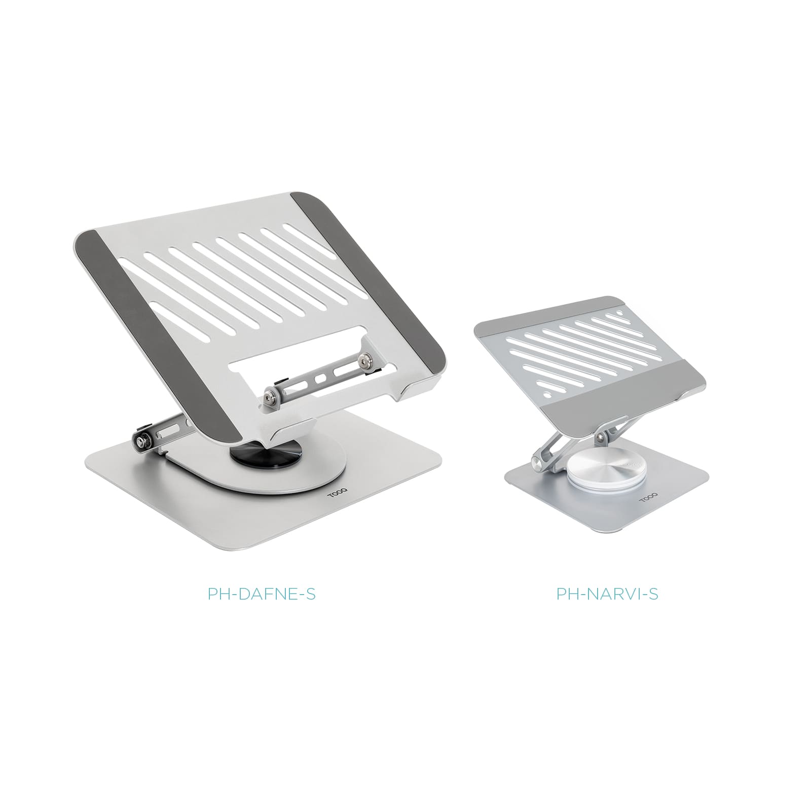 TOOQ SOPORTE PLEGABLE 360° DISPOSITIVOS 11-17",PLATA