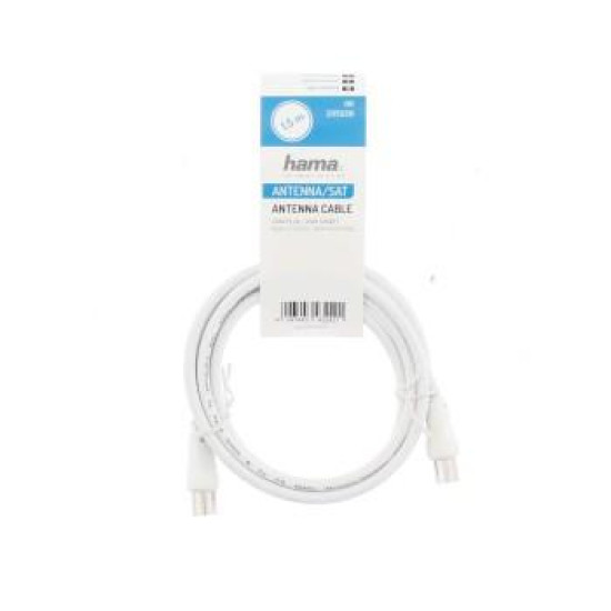 HAMA Cable Antena M-H 75db 3m Blanco S/B