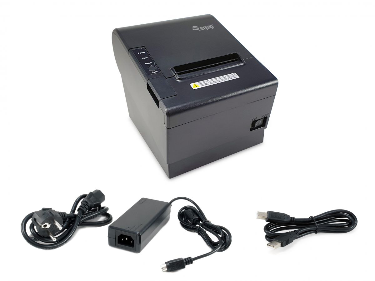 EQUIP TPV Impresora termica de recibos TPV/POS de 58/80 mm USB-BLUETOOTH con cortador automatico