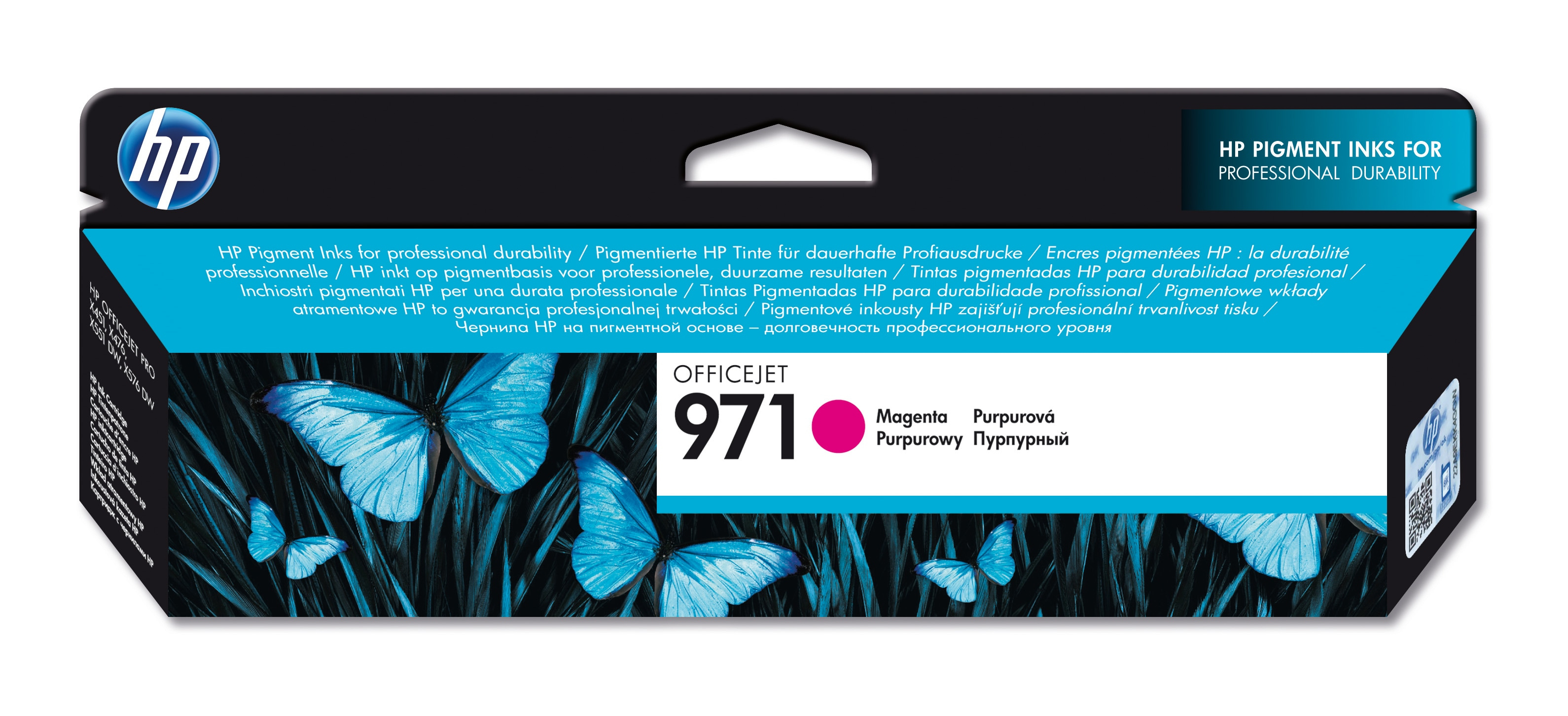HP Offijet Pro X451/476/551 Cartucho Magenta Nº971