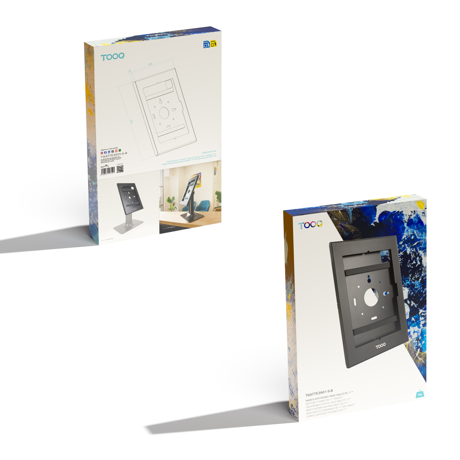 TOOQ MARCO ANTIRROBO TABLET 11", NEGRO