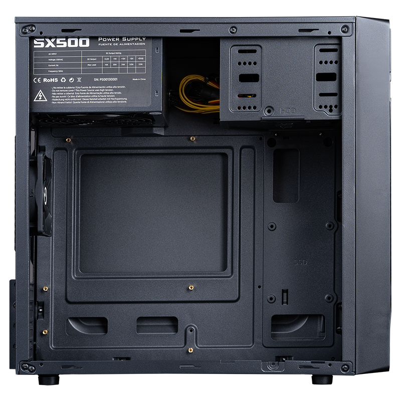HIDITEC Chasis MICRO ATX Q5 PRO USB 3.1 TYPE-C + PSU