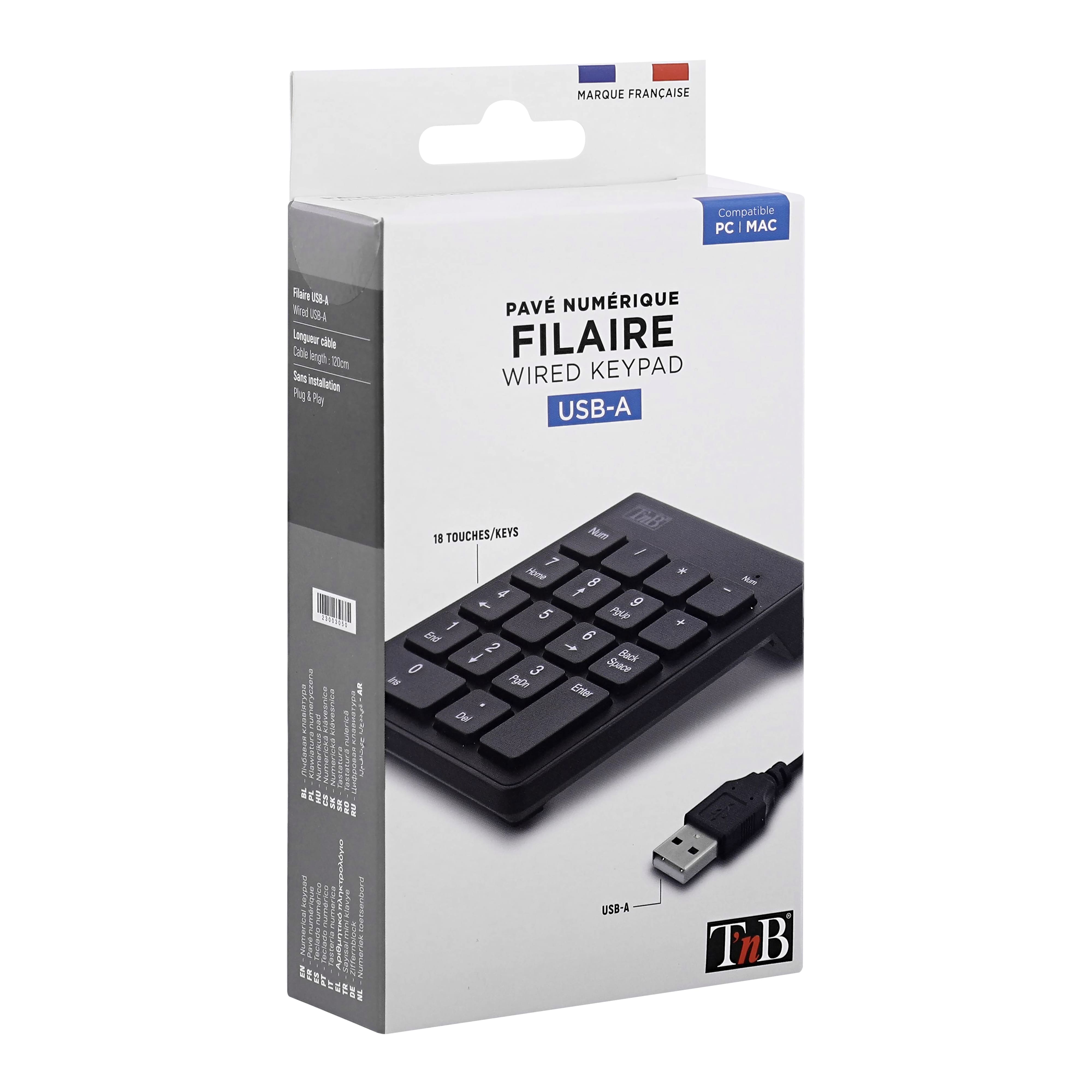 TNB Teclado numerico con cable - Wired numeric Keypad