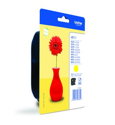 BROTHER Cartucho tinta Amarillo DCP-J552dw MFC-J470dw, 300 pag.