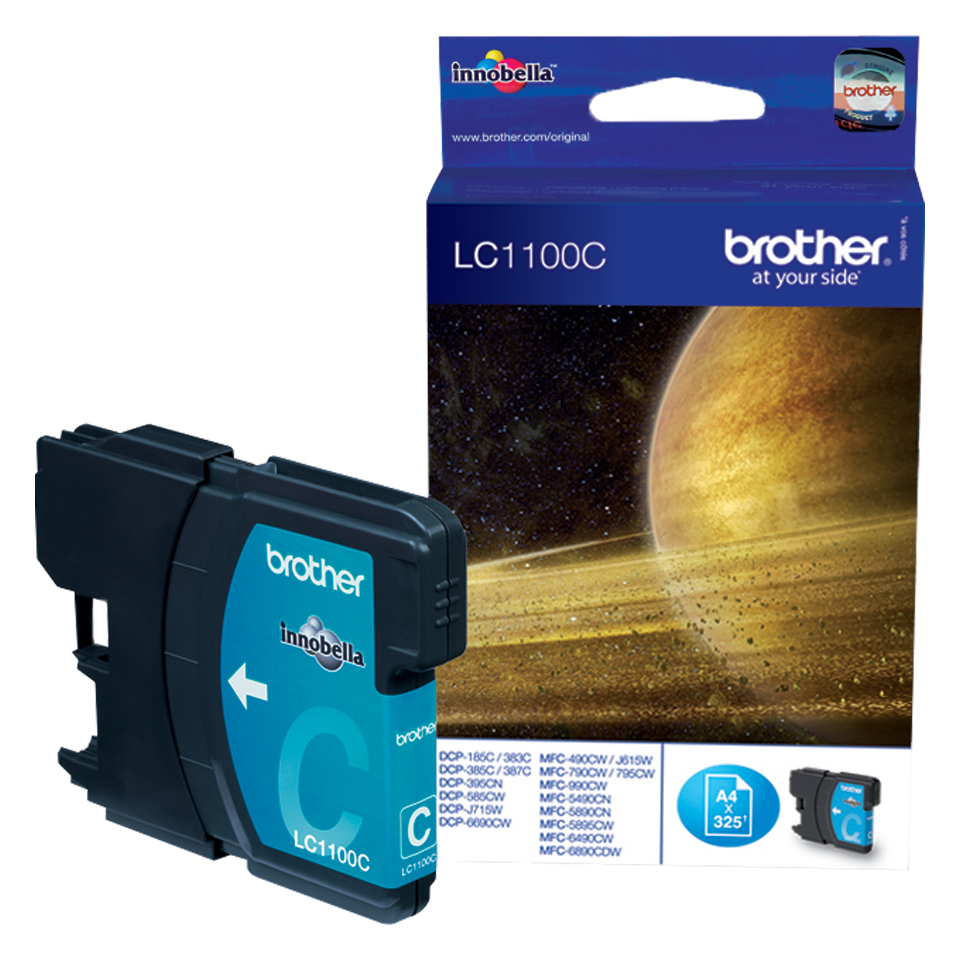 BROTHER Cartucho de tinta cian DCP385C/ MFC-6490CW/5490cn, 325 pag.