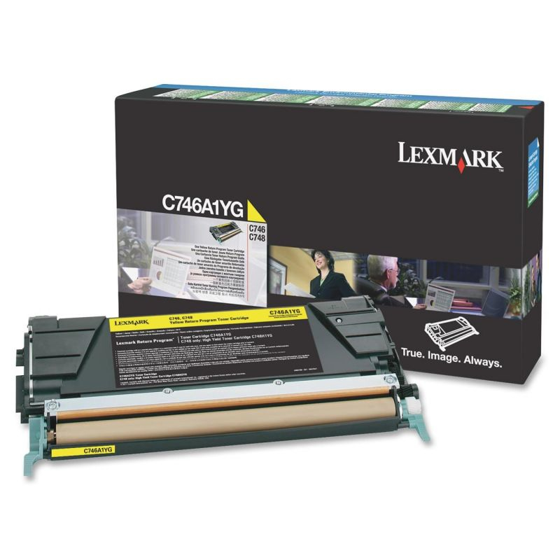 LEXMARK C746, C748 Cartucho de toner amarillo Retornable