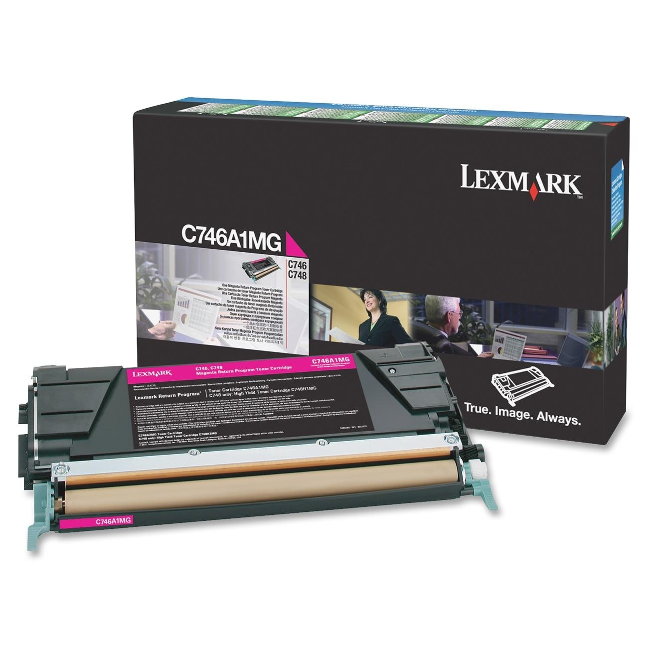 LEXMARK 746DN/746DTN/746N/748DE/748DTE/748E Cartucho de toner Magenta Retornable
