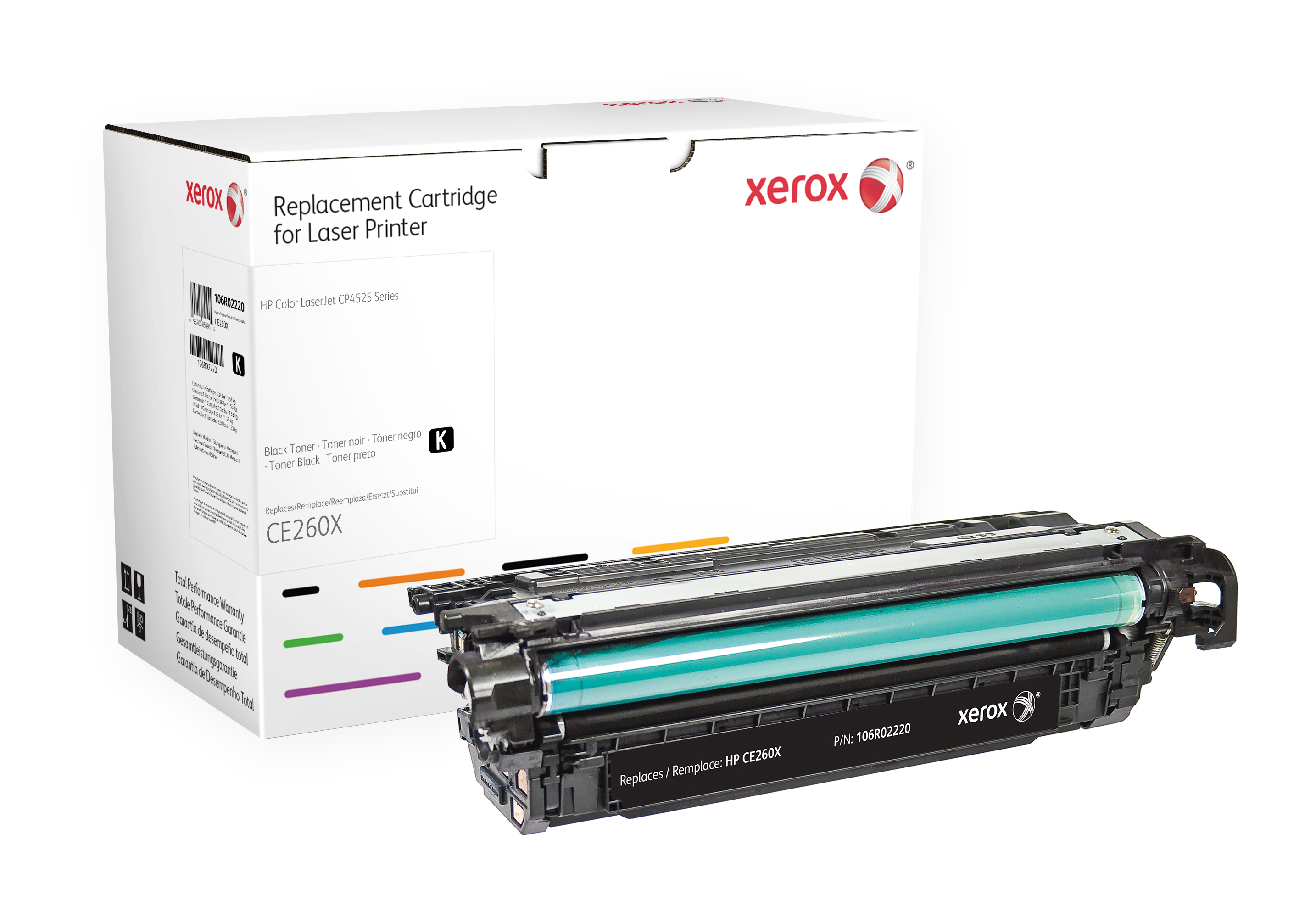 XEROX Toner para HP CLJseries CP4525 Negro alta capacidad DESCATALOGADO