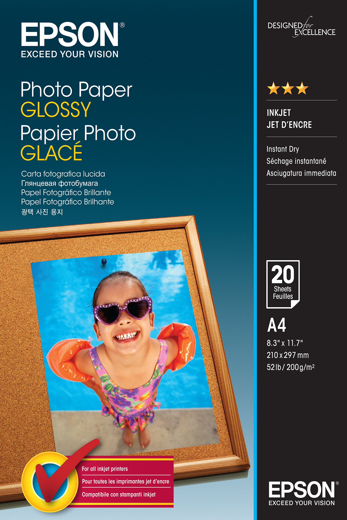Epson Papel Photo Paper A4 20 hojas 200 grs