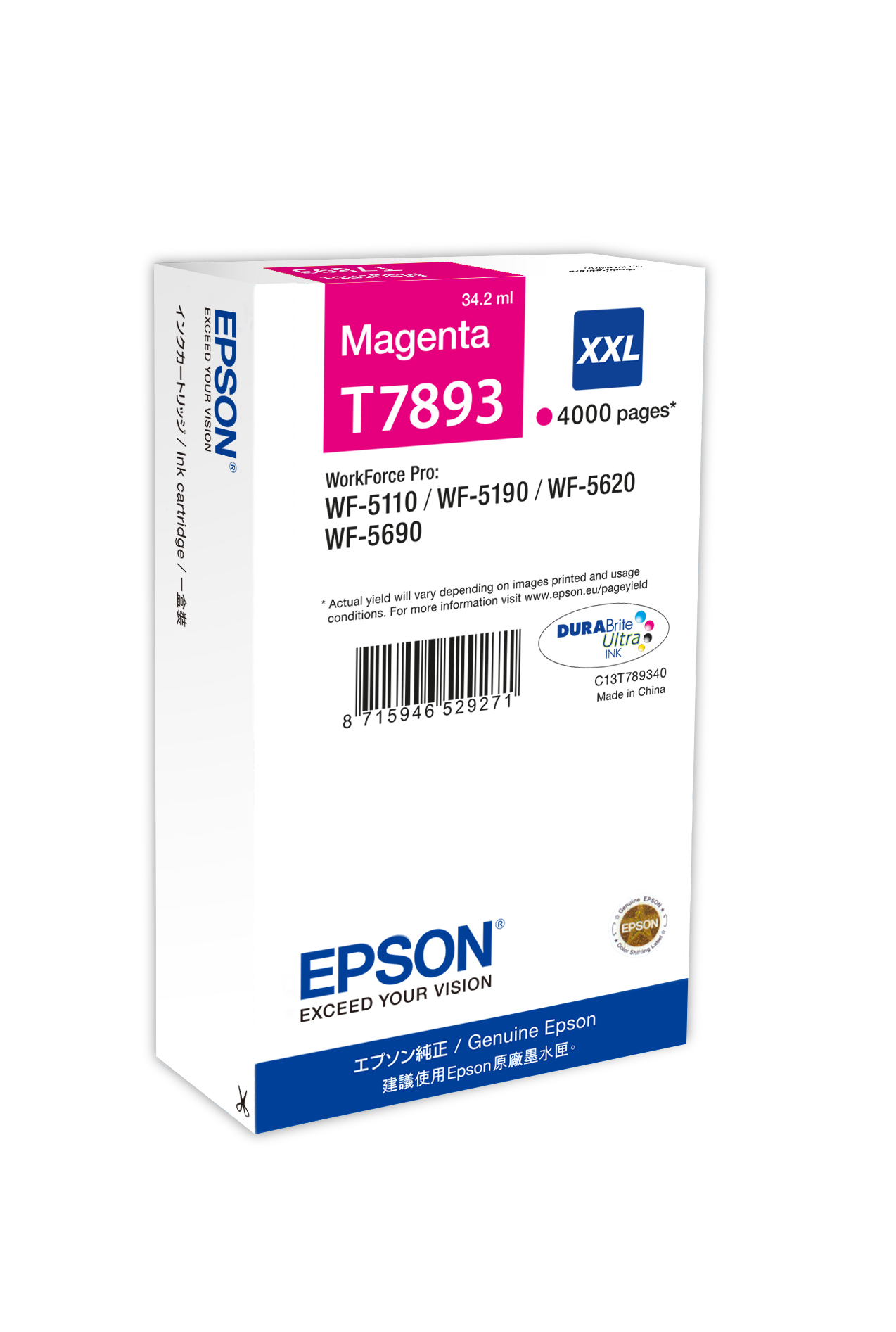 EPSON Cartucho Magenta 79XXL 4000 paginas WorkForce Pro WF-5xxx Series