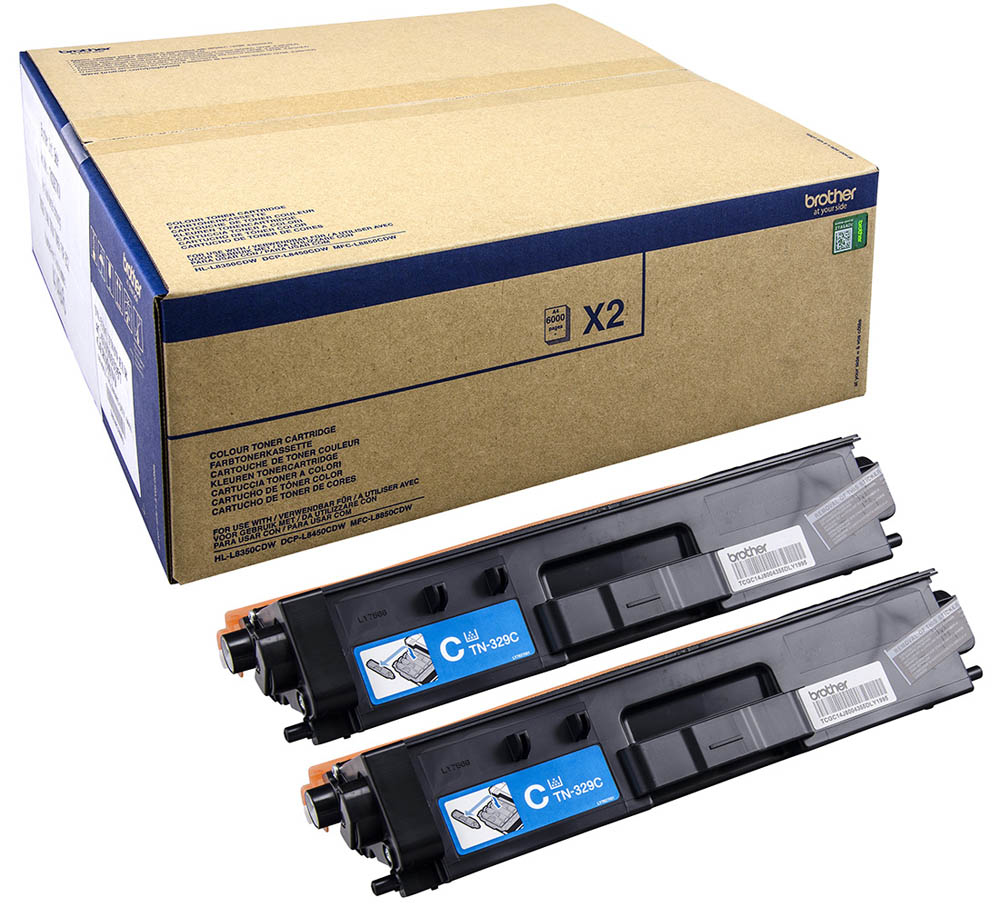 BROTHER Toner cian HLL8350CDW 2 unidades 6K