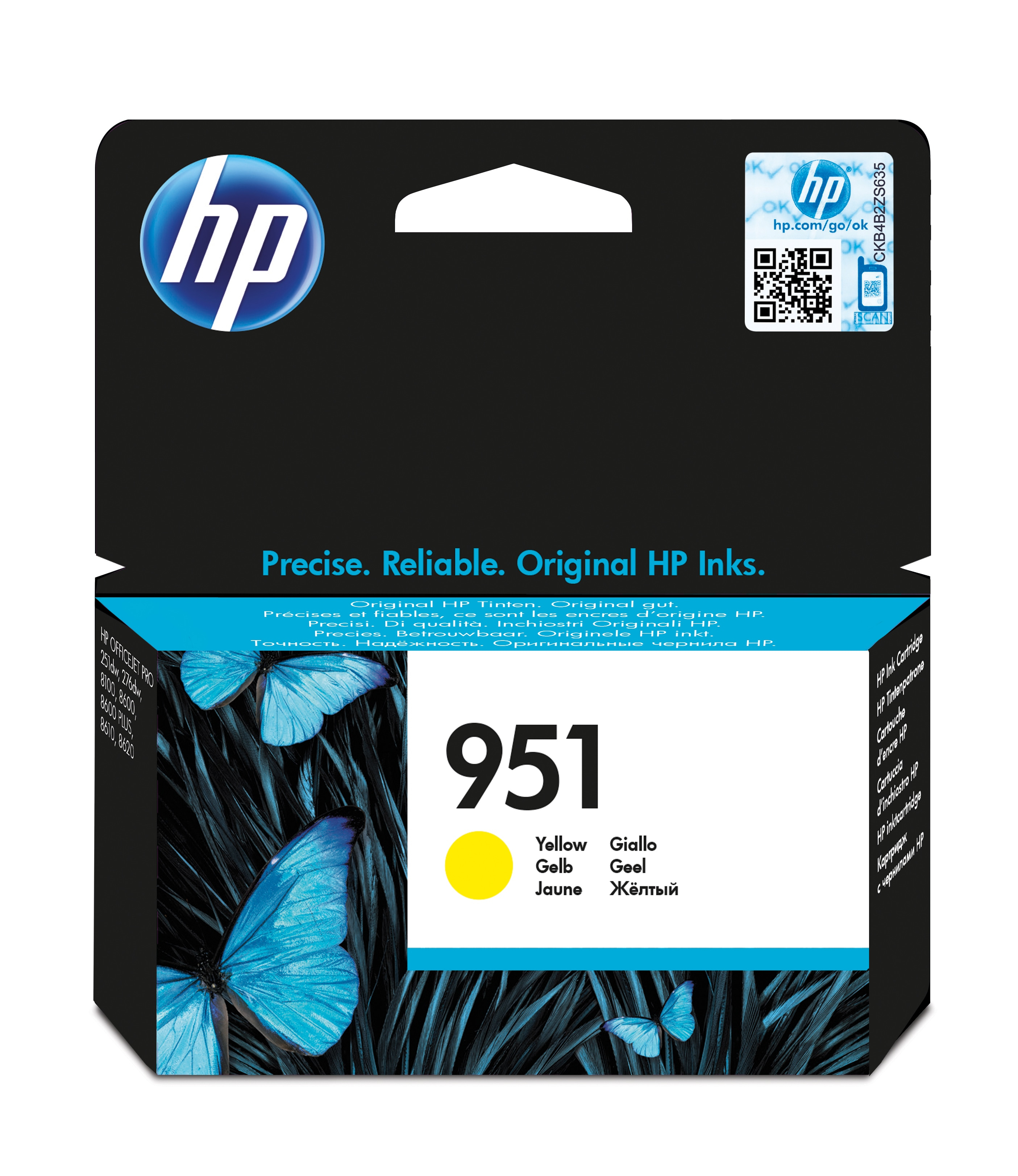 HP CARTUCHO INYECCION TINTA AMARILLO nº951