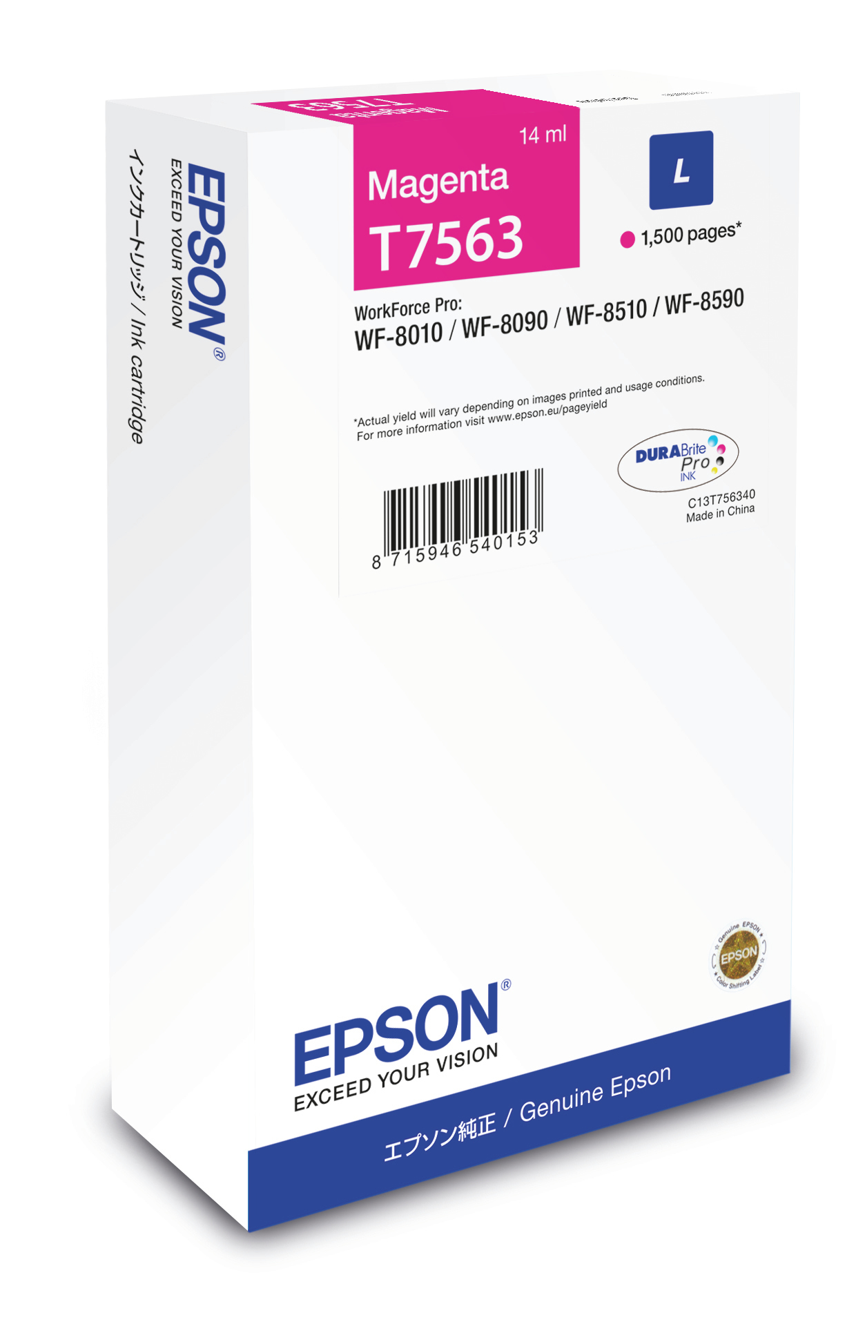 EPSON Cartucho Magenta L 1500 pag WF-8xxx
