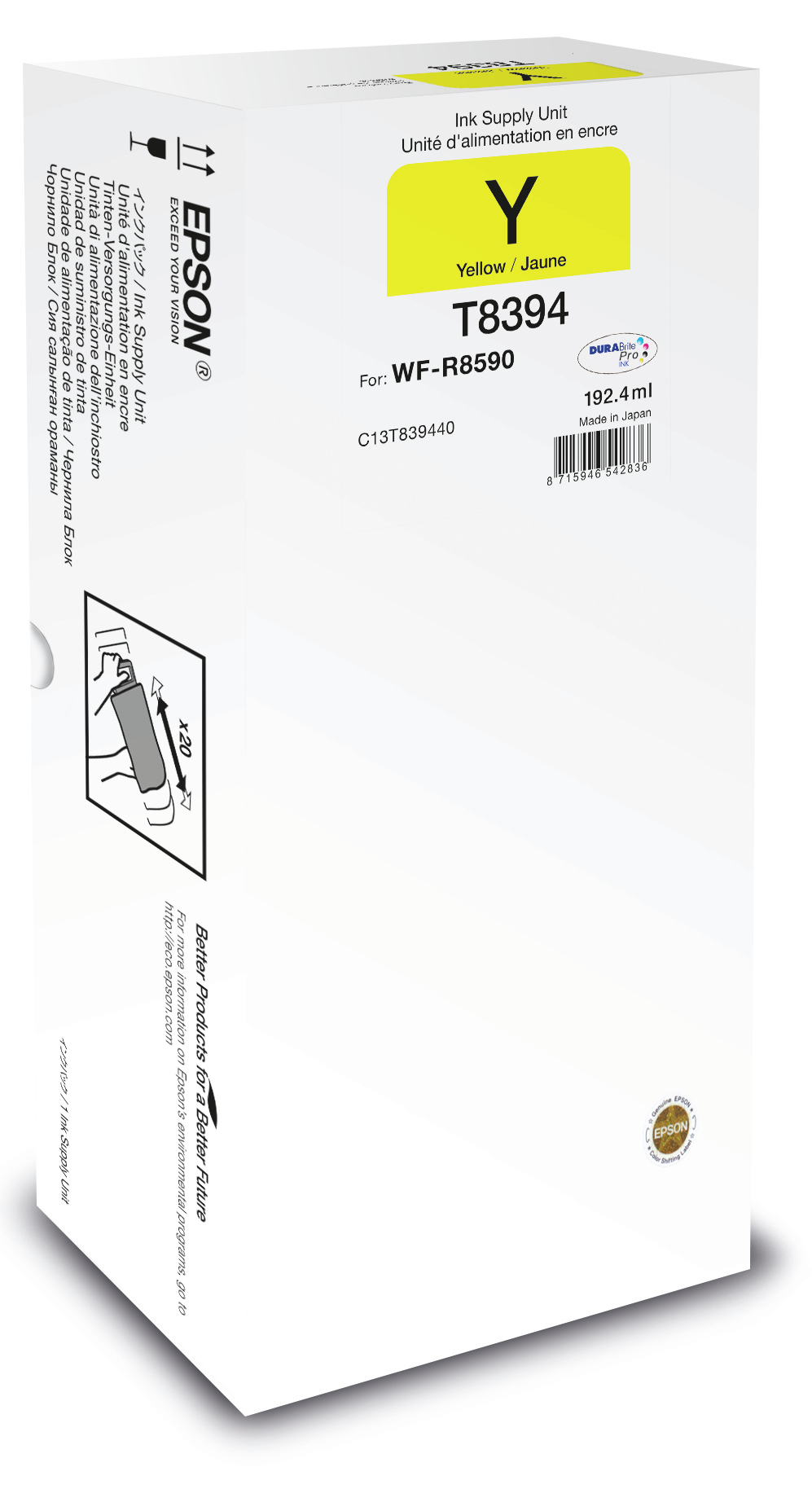 EPSON Supply unit XL Amarillo 20000p WF-R8590