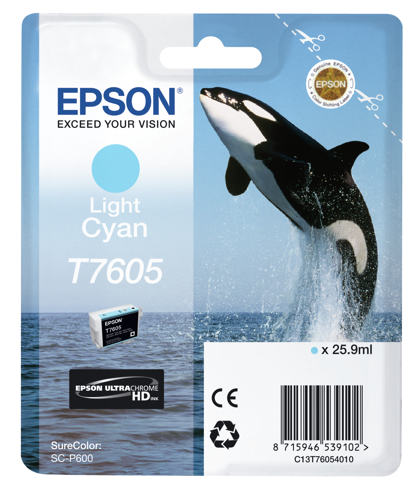 EPSON SURECOLOR SC-P600 Cartucho cian claro