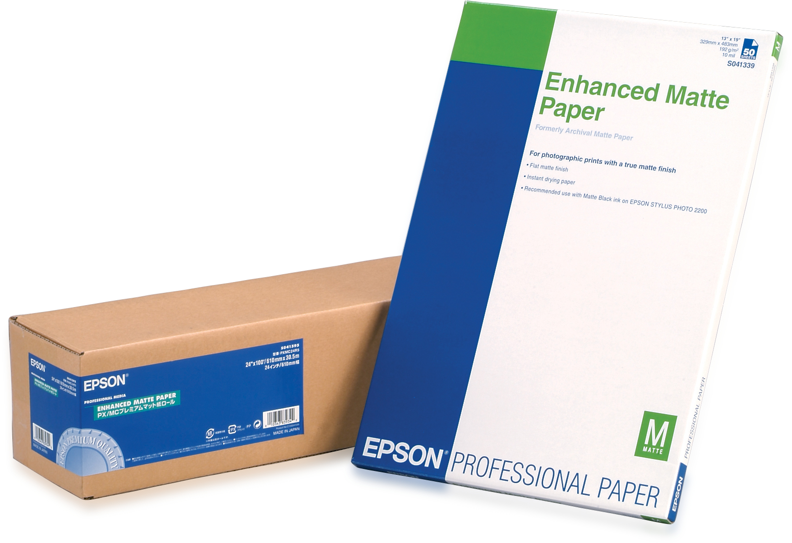 Epson GF Papel Enhanced Matte, 24" x 30,5m, 194g/m2