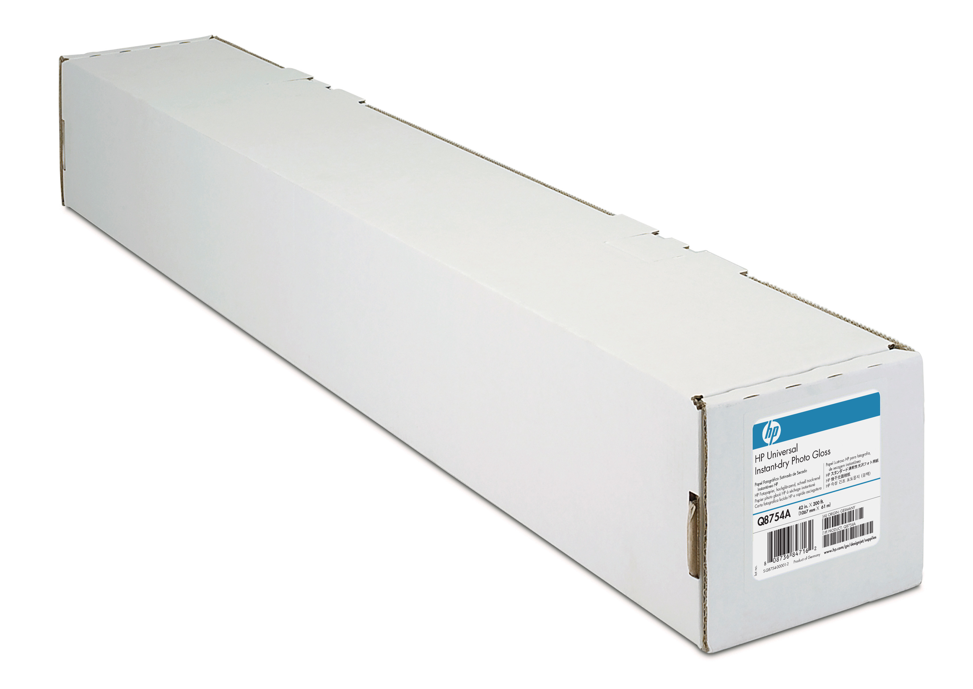 HP Papel Fotografico Satinado Rollo 42", 30,5m x 1067mm, 200g.
