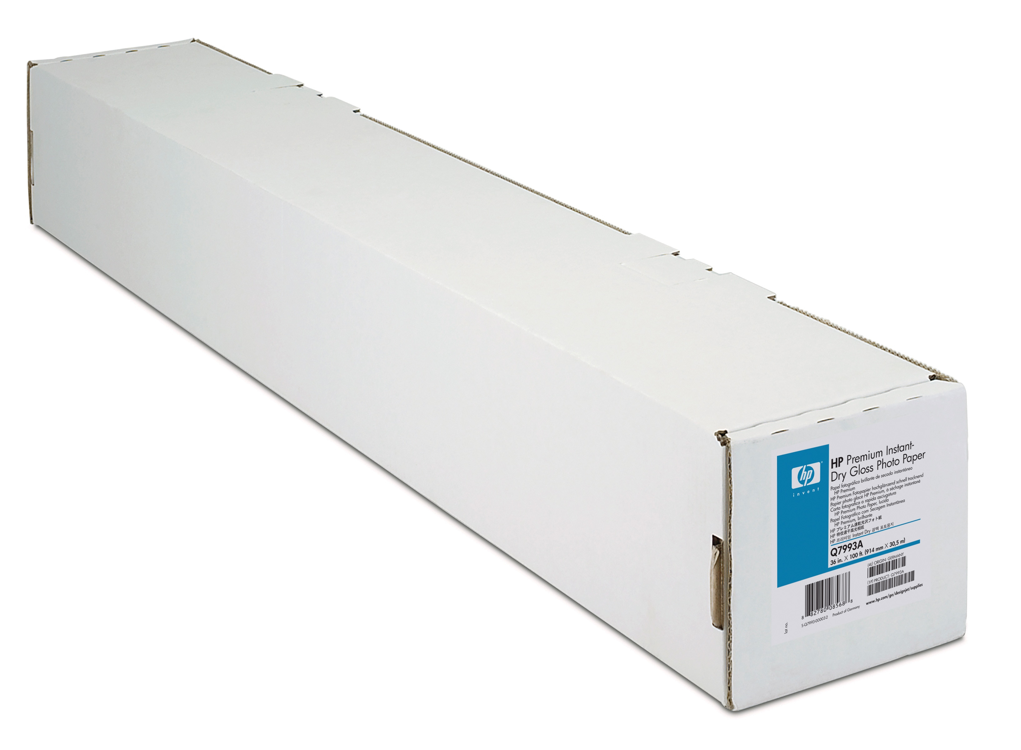 HP Papel Fotografico gloss secado instantaneo 36", 30,5m x 914mm, 260g.