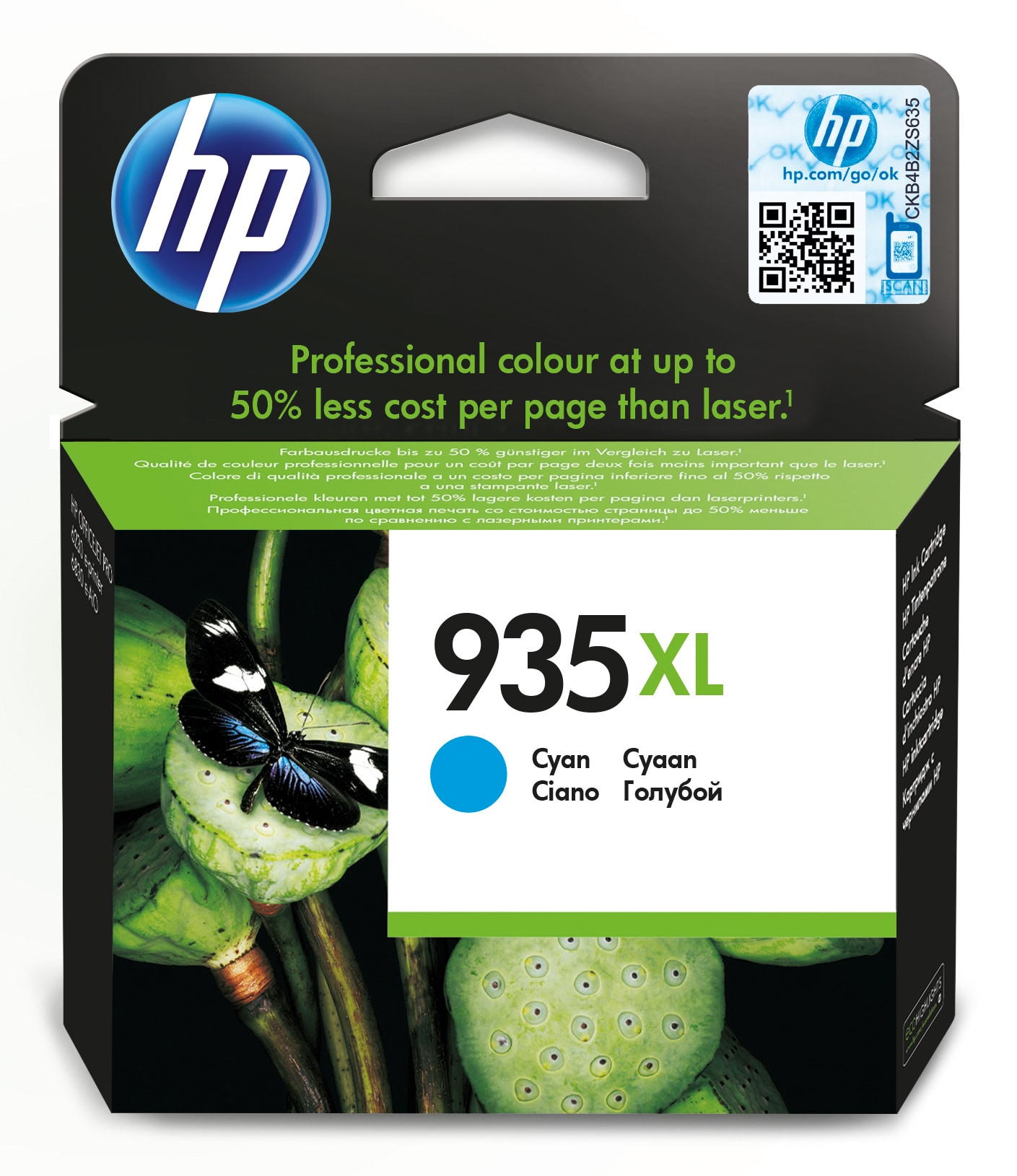 HP OfficeJet Pro 6230/6830 Cartucho Cian nº935XL