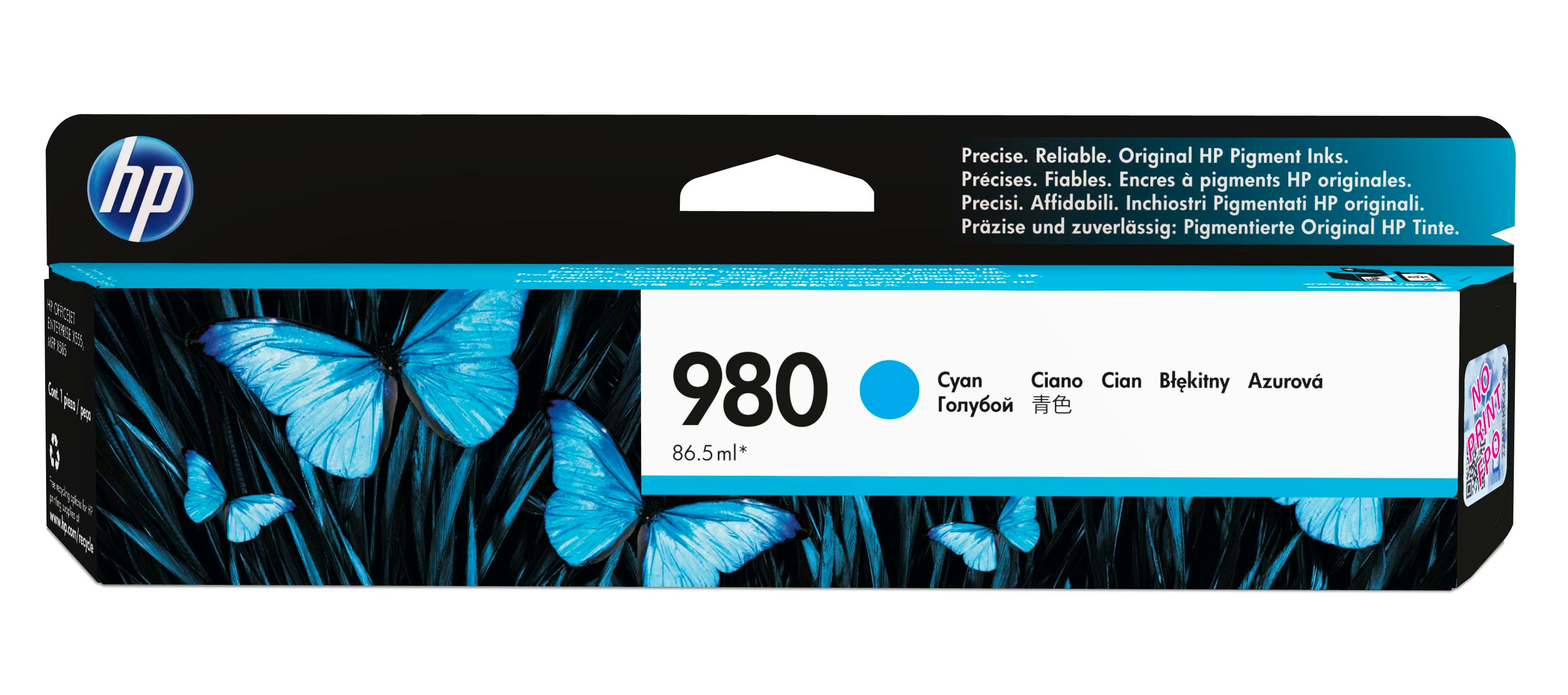 HP Officejet Empresa X585 Toner Cian nº980