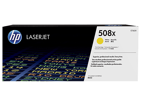 HP Laserjet M553 Toner 508X Amarillo Alta 9.500 paginas alta capacidad