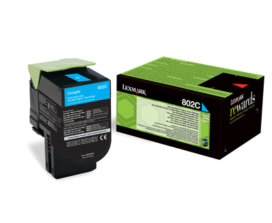 LEXMARK 802C Toner Retornable Cian (1k)