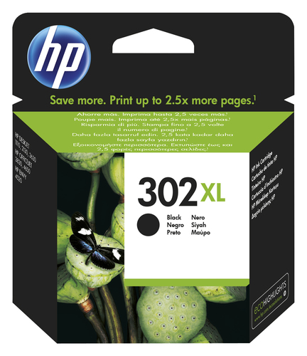 HP  OfficeJet 3636/3830/3832/DeskJet 1110 All-in-One Nº302XL Cartucho Negro