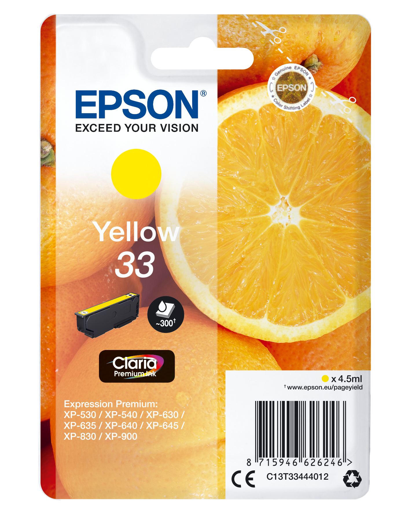EPSON Expression Home XP-530 Cartucho Amarillo
