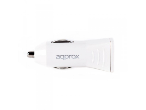 APPROX Cargador Doble USB para Coche (Blanco)