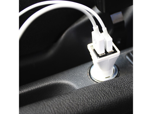 APPROX Cargador Doble USB para Coche (Blanco)