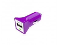 APPROX Cargador USB para Coche (Purpura)