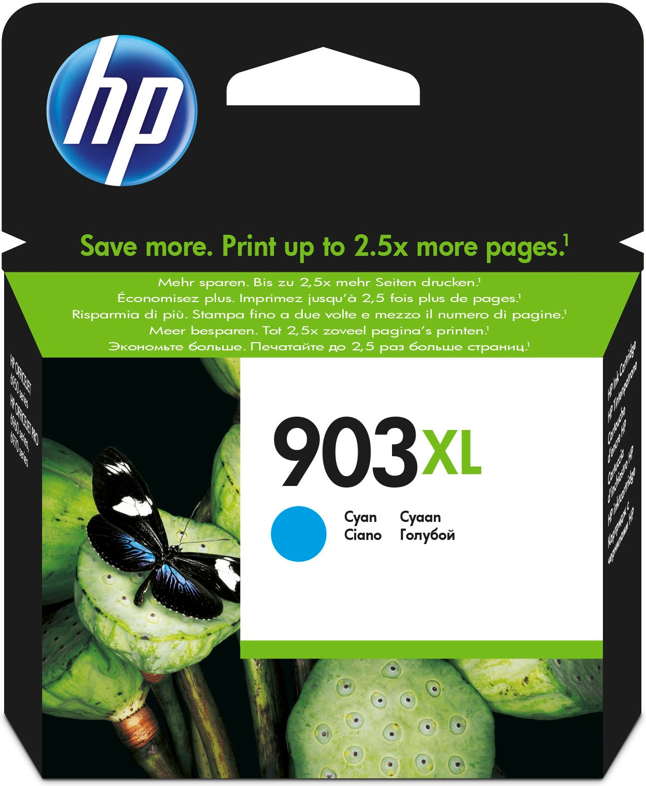 HP OfficeJet Pro 6860 / 6960 / 6970 Cartucho de tinta cian Nº903XL