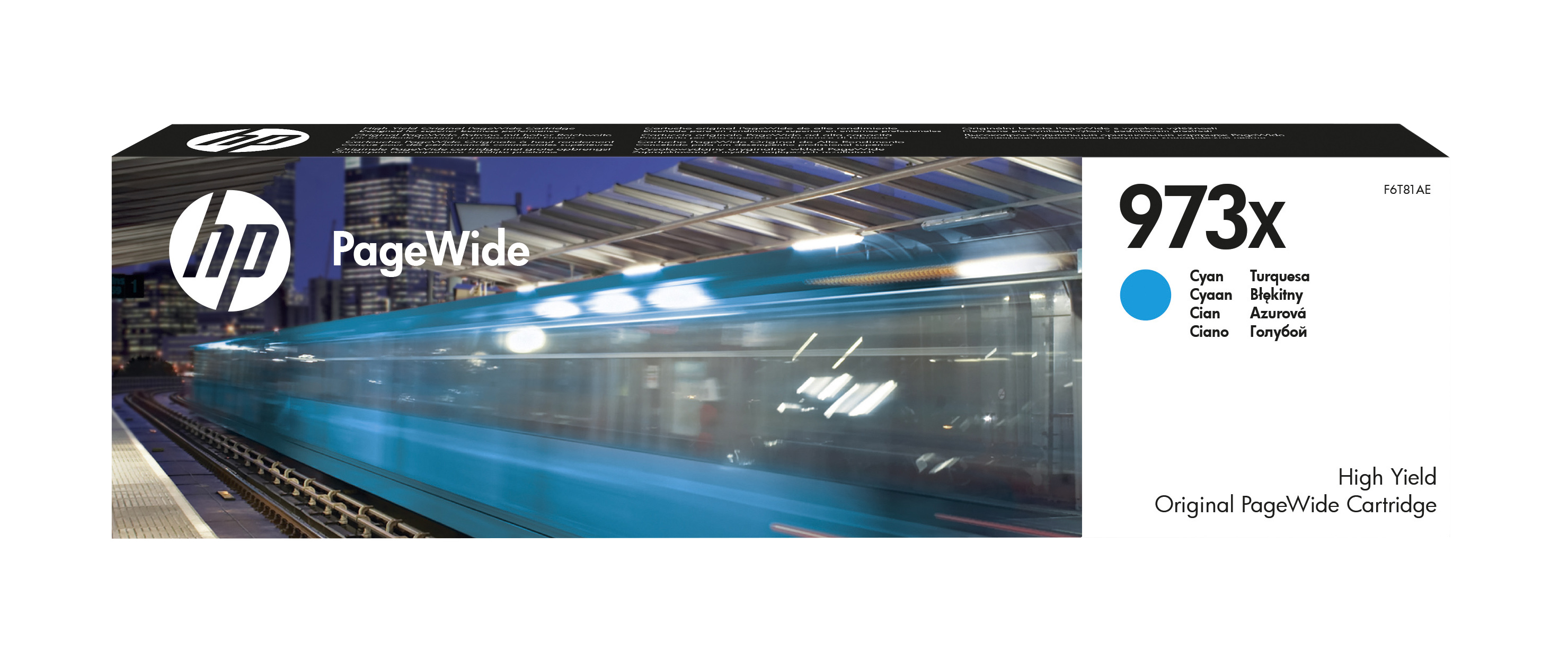 HP PageWide Pro 477 nº973X Cartucho Cian Alta